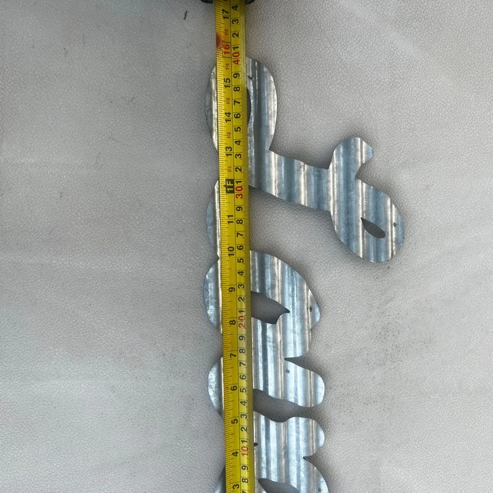 Rustic Galvanized Corrugated Metal Love‎ Wall Decor Farmhouse Sign 17 Inch